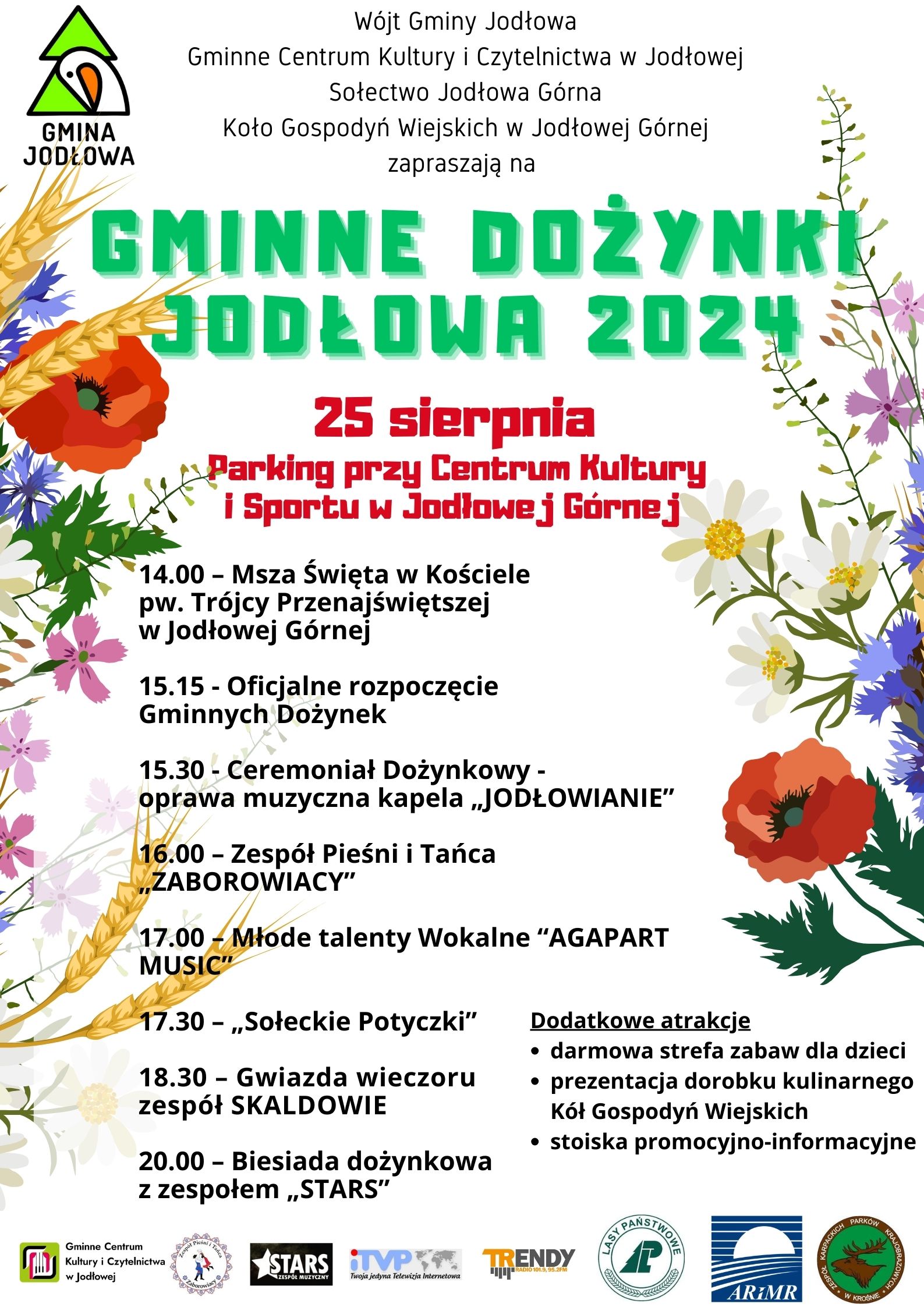 Wójt Gminy Jodłowa Gminne Centrum Kultury i Czytelnictwa w Jodłowej zapraszają na 1